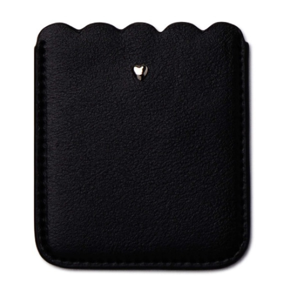 Phone Id card holder Black Heart NEW